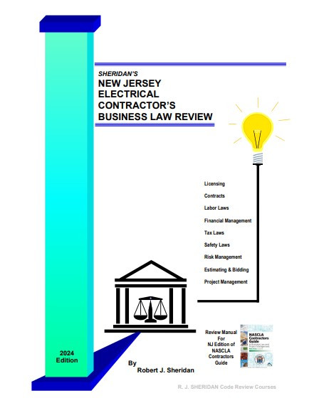 SHERIDAN’S New Jersey Electrical Contractor’s Business Law Review