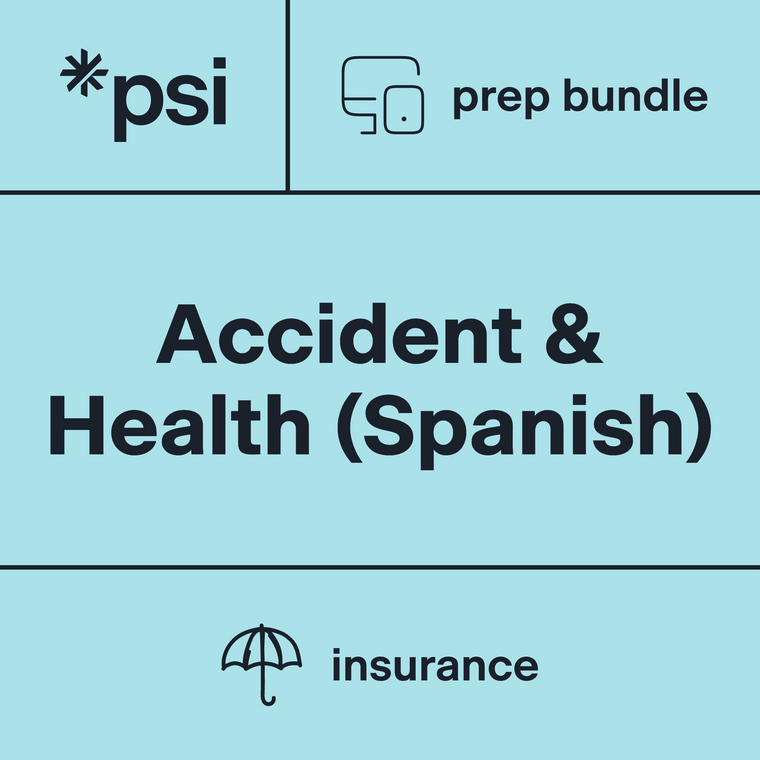 Accident and Health Study & Practice Bundle (Spanish) with 700+ Sample Questions