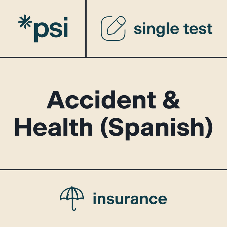 Accident and Health Practice Test (Spanish) x 1 with 70 Total Questions