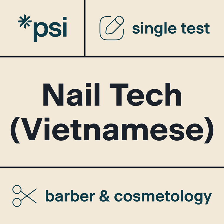 Nail Technician (Vietnamese) Practice Test x 1 - 150+ Items