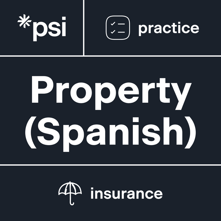 Property Insurance Practice Test 3-Pack (Spanish) with 210 Total Questions